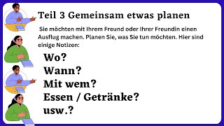 Etwas gemeinsam planen  A2B1 DTZ GAST Prüfung [upl. by Eisse475]