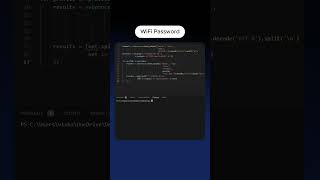 How to Get WiFi Passwords Using Python lifehacks [upl. by Yrakcaz]