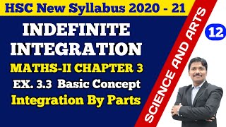 Indefinite Integration Ex33 Part 12 Integration by Parts  12th Maths New Syllabus  Dinesh Sir [upl. by Alegnave32]