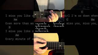 Miss You Like Crazy  The Moffatts  Easy Guitar Chords Tutorial For Beginners guitarlessons [upl. by Echo]