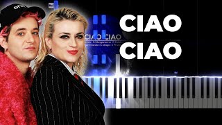 La Rappresentante di Lista  Ciao ciao karaoke piano testo [upl. by Teeniv]