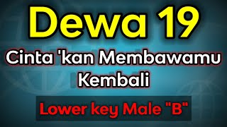 Cintakan Membawamu Kembali  Dewa 19 karaoke low key akustik [upl. by Carolus]