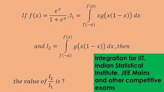 Definite Integral Difficult Problem  IIT  JEE Mains [upl. by Naras]