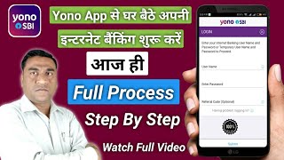 How to Create Sbi Yono internet Banking  How to Use Yono Sbi App  Yono By Sbi [upl. by Mairb235]