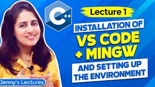 Lec 1 How to Install and Set Visual Studio Code and MinGW Compiler for C and C  C Tutorials [upl. by Kahle]