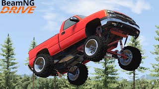 BeamNG Drive RP 80  Squatted Truck Goes Airborne￼  Bad Idea Putting The Chevy To Rest [upl. by Anol]