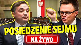 SEJM SPARALIŻOWANY HOŁOWNIA WYŚMIAŁ POSŁÓW NA ŻYWO POSIEDZENIE SEJMU [upl. by Sturrock]