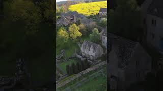 Snowshill England dronevideo aerialview england beautifulview cotswoldvillages drone [upl. by Relyc]