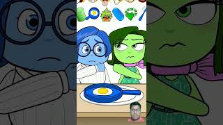 Blue vs Green Emoji Eating Challenge [upl. by Ahnavas]