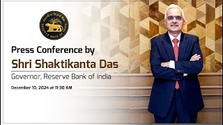 Press Conference by Shri Shaktikanta Das Governor Reserve Bank of India [upl. by Erdda]