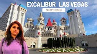 Excalibur Las Vegas Hotel amp Casino  WATCH THIS before you stay HERE  Beginners Guide [upl. by Lyrad]