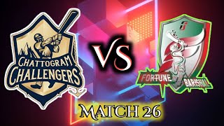 Chattogram Challengers vs Fortune Barishal Full match highlights  Match 26 [upl. by Mendive]