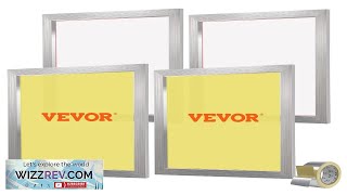 VEVOR Screen Printing Kit 4 Pieces Aluminum Silk Screen Printing Frames 20x24inch Review [upl. by Asirb]