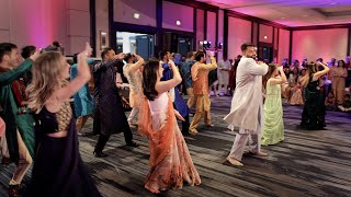 Grooms Family Performs AMAZING DANCE at the Sangeet  LUXURY Indian Wedding 4K [upl. by Gerladina731]