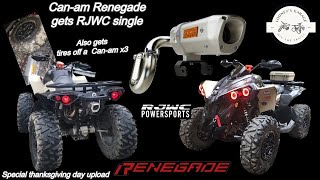 2022 Canam Renegade gets Single RJWC [upl. by Geller557]