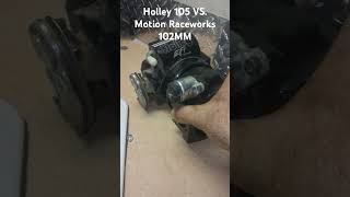 Holley 105mm Throttle Body VS Motion Racewotks 102mm Size Comparison shorts [upl. by Edasalof]