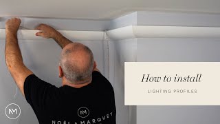 How to professionally install NOËL amp MARQUET lighting profiles [upl. by Ready]