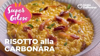 RISOTTO alla CARBONARAIRRESISTIBILE🍳❤️🥓 adv [upl. by Llerahs]