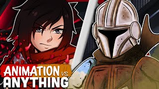 Ruby Rose vs The Mandalorian  Rap Battle ANIMATION VS ANYTHING CH II [upl. by Owiat]