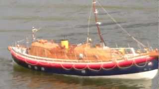 Model Lifeboat a Watson class boat Field Marshal and Mrs Smuts ex Beaumaris lifeboat [upl. by Sutton]