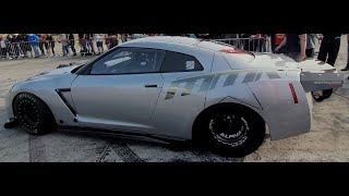 Nissan GTR R35 7852s vs Lamborghini Huracan  14 Meile Zerbst 30092023 [upl. by Eamanna]