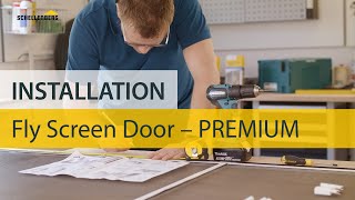 Installation Fly Screen Door – PREMIUM by Schellenberg [upl. by Delfine]