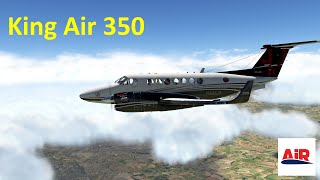 Airfoillabs King Air 350 ✈ First FMS and trying AP│ XPlane 11 [upl. by Ernald]