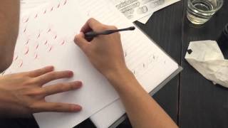 How to write Spencerian capitals  Calligraphy by Hoang [upl. by Nilecoj270]