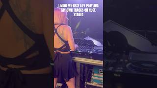 Living the dream🥰 dj festival sylviemiles producer techno trance [upl. by Norraf]