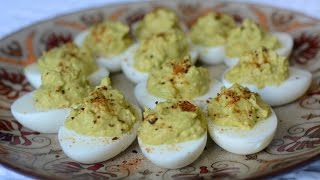 Avocado Deviled Eggs Recipe [upl. by Ynnahc]