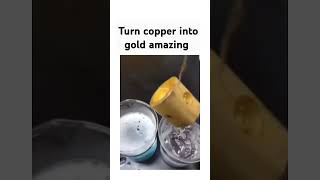 turn Copper into Gold amazing 🙀 instagram shorts youtubeshorts explore physicswallah [upl. by Neumann]