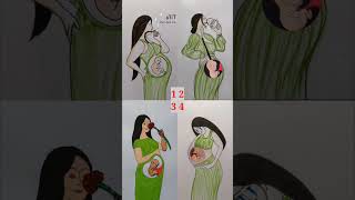 4 Deep Meaning Videos About Pregnancy timepart36 afreenartannimationvideoshortspregnencyart [upl. by Fancie]