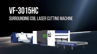 Junyi 3015 enclosed coil laser cutting production line integrates unwinding unloading and cutting [upl. by Nayr]