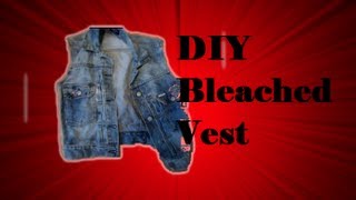 DIY  Denim Jacket to Acid Wash VestEASY [upl. by Neural]