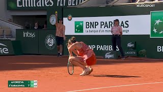 Mirra Andreeva vs Aryna Sabalenka Highlights French Open 2024  Quarterfinals 🔴 [upl. by Seibold108]