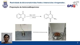 Reatividade de dicloromaleimidas frente a heterociclos nitrogenados [upl. by Egedan]