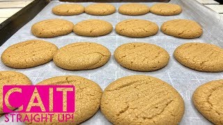 3 Ingredient Peanut Butter Cookies Recipe  Cait Straight Up [upl. by Anhpad]