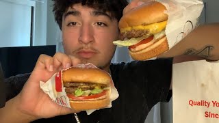 ASMR In N Out Mukbang🌴 [upl. by Nnalorac]