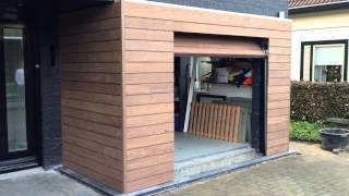 Elektrisch Houten Garagedeur Met Gevelbekleding  Different Doors [upl. by Niar127]