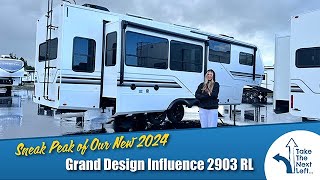 Sneak Peak of Our 2024 Grand Design Influence 2903RL [upl. by Helena]