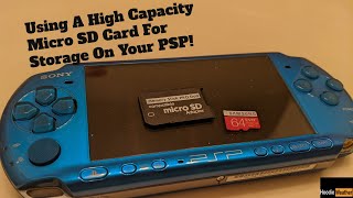 Installing A High Capacity Micro SD Card On Your PSP 2022 [upl. by Tenenbaum956]