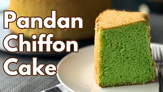 Pandan Chiffon Cake Recipe  Easy amp Delicious [upl. by Hgielrac]