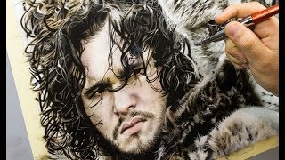 Painting Jon Snow  Game of thrones part 2 [upl. by Avat]