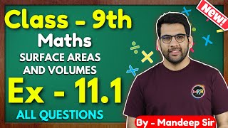 Class  9th Ex  111 Q1 to Q8 Surface Areas and Volumes Class 9 Math New NCERT CBSE GREENBoard [upl. by Attayek]