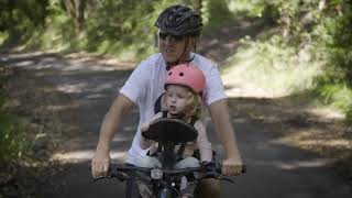 WeeRide Best Baby Bike Seat Short Video Fits All Bikes [upl. by Katlin]