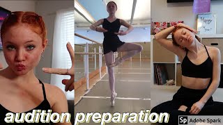 how i prepare for a ballet audition [upl. by Worrell861]