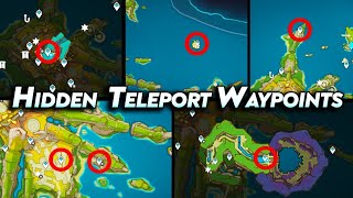 How to Unlock all the Hidden Teleport Waypoints in Genshin Impact 52 [upl. by Nogas396]