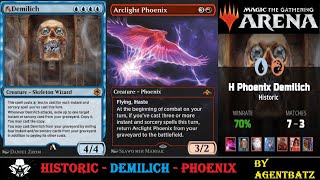 Historic BO1 Demilich Phoenix  Mythic Ranked  Agentbatz MTG Arena [upl. by Ennovaj]