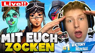 🔴LIVE MIT EUCH ZOCKEN 😱 SAGT VERSTECKEN UND 🎁 SKIN CONTEST JETZT LIVE 🏆  LETRECX [upl. by Nivek47]