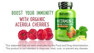 NATURELO Vitamin C with Organic Acerola Cherry and Citrus Bioflavonoids [upl. by Adiehsar]